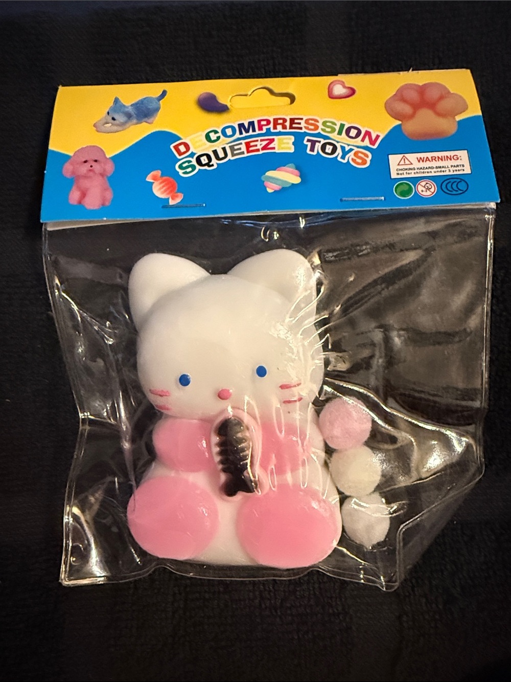 Kitty Decompression squeeze toy